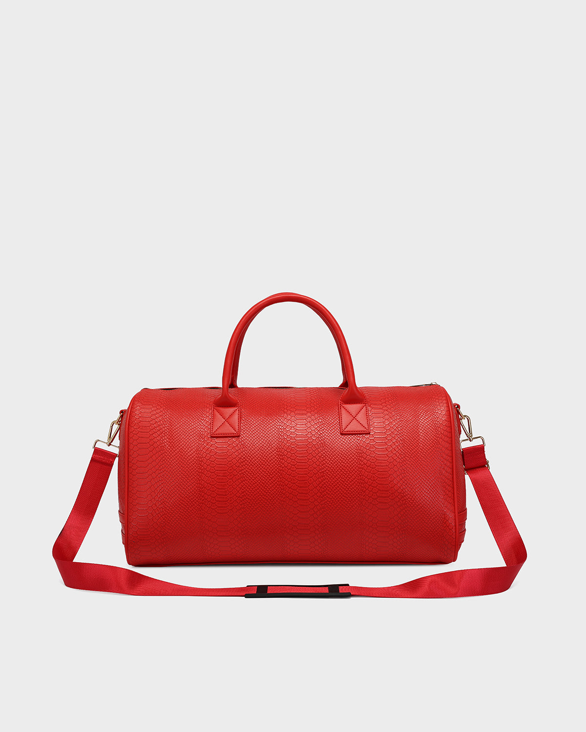 Signature Weekender Duffle Bag in Red