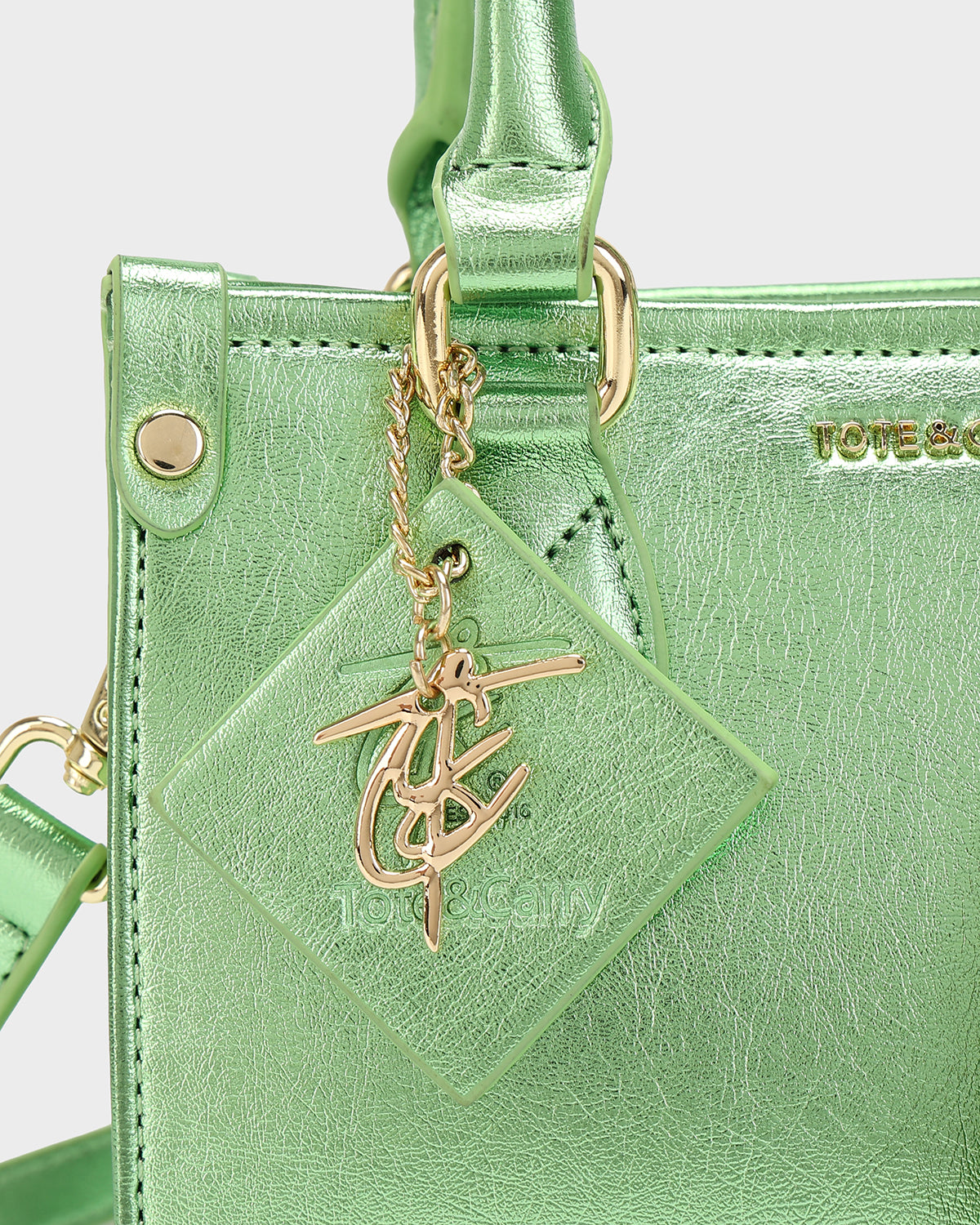 Lisse Mini Tote Bag in Seaweed Green
