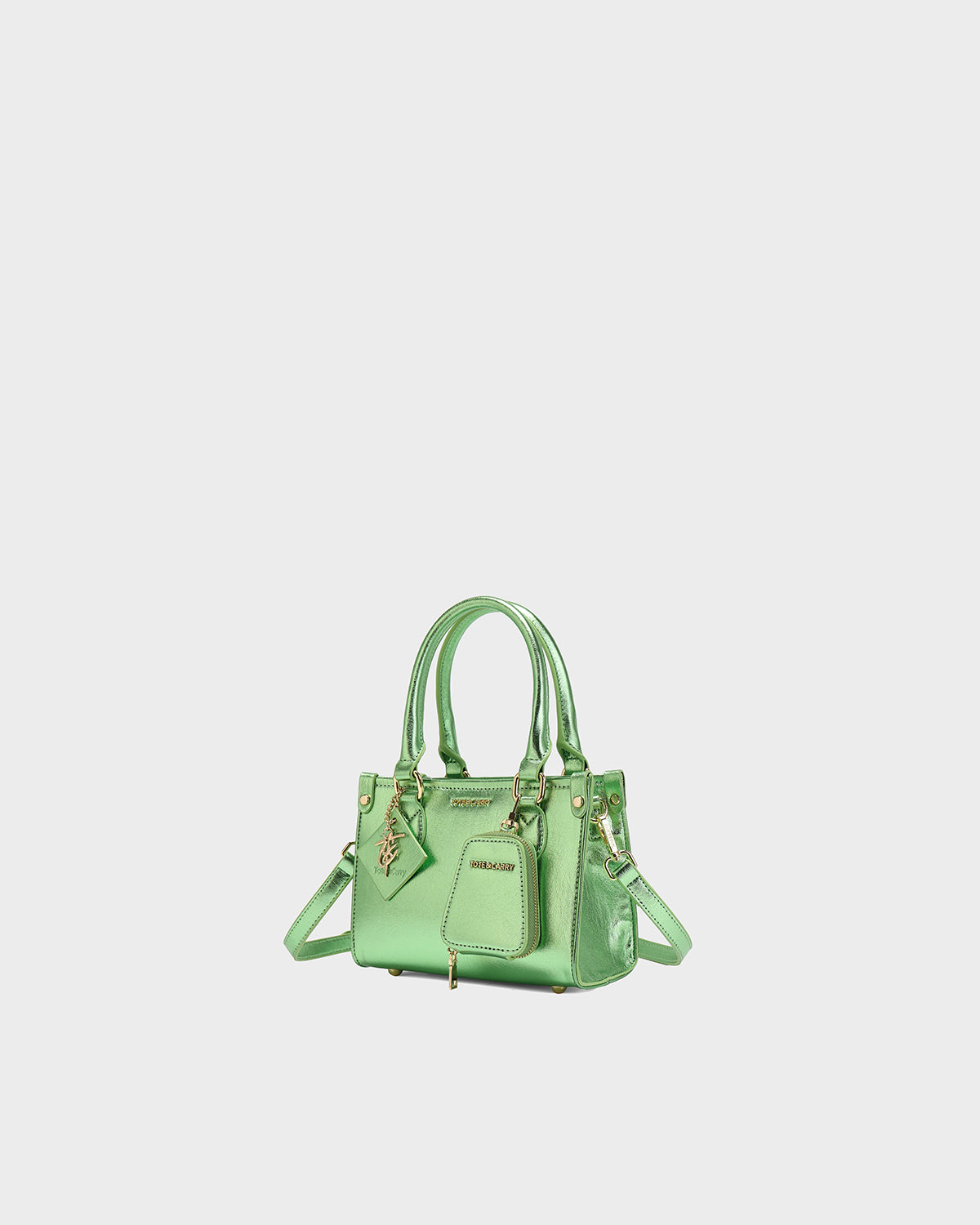 Lisse Mini Tote Bag in Seaweed Green