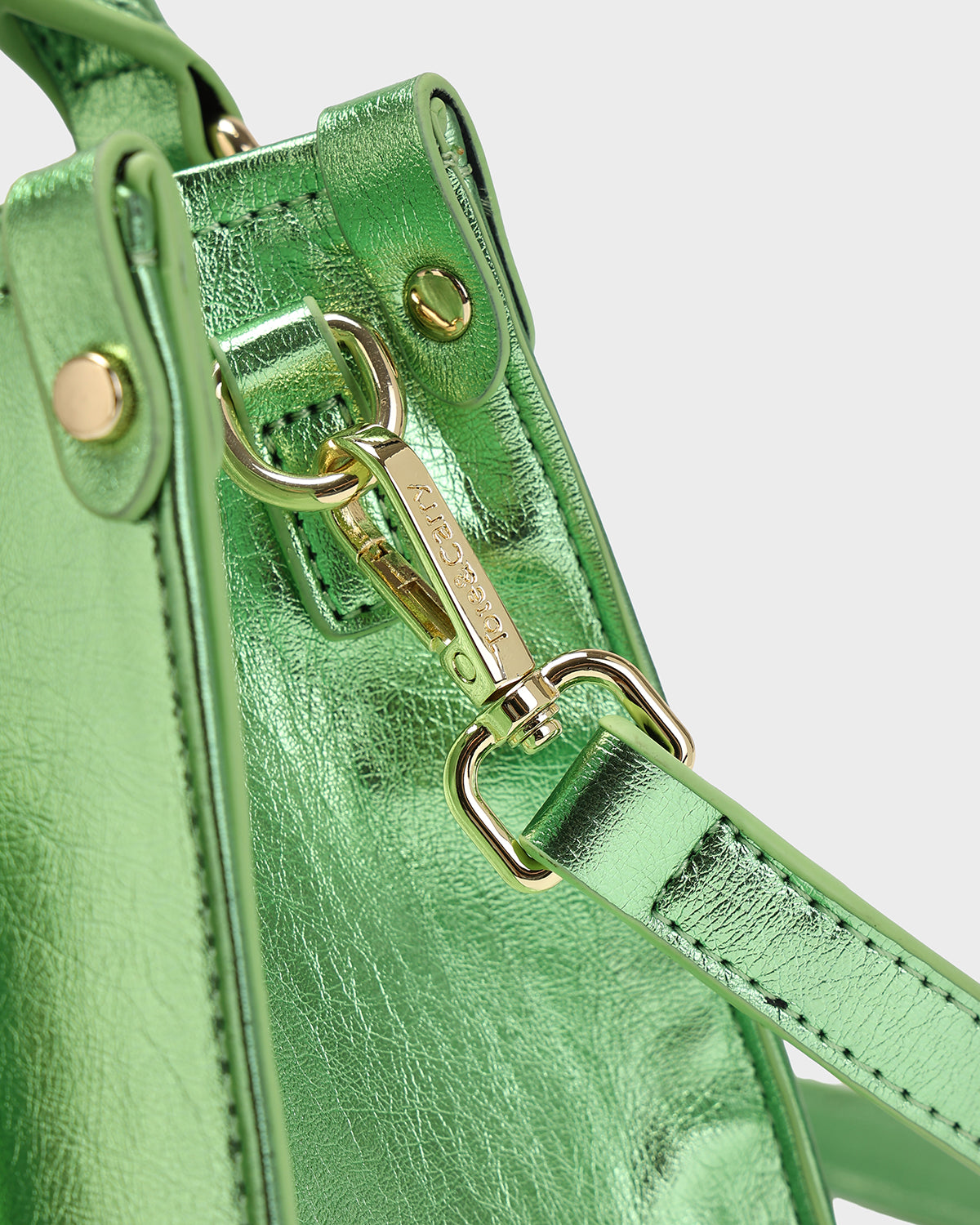 Lisse Mini Tote Bag in Seaweed Green