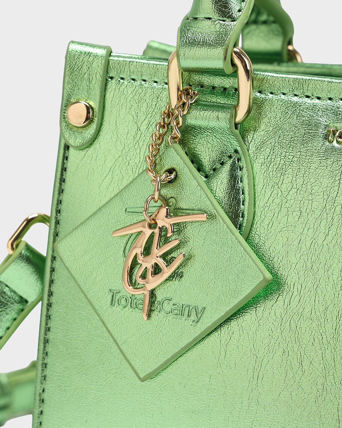 Lisse Mini Tote Bag in Seaweed Green