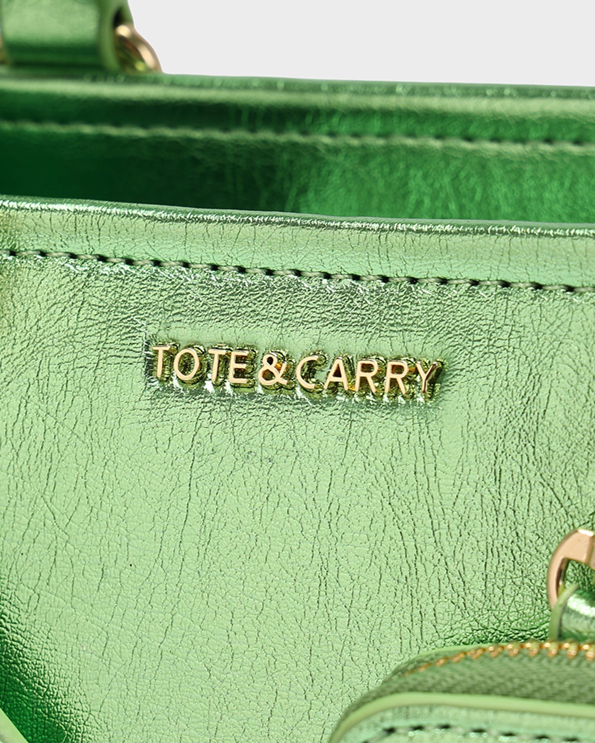 Lisse Mini Tote Bag in Seaweed Green
