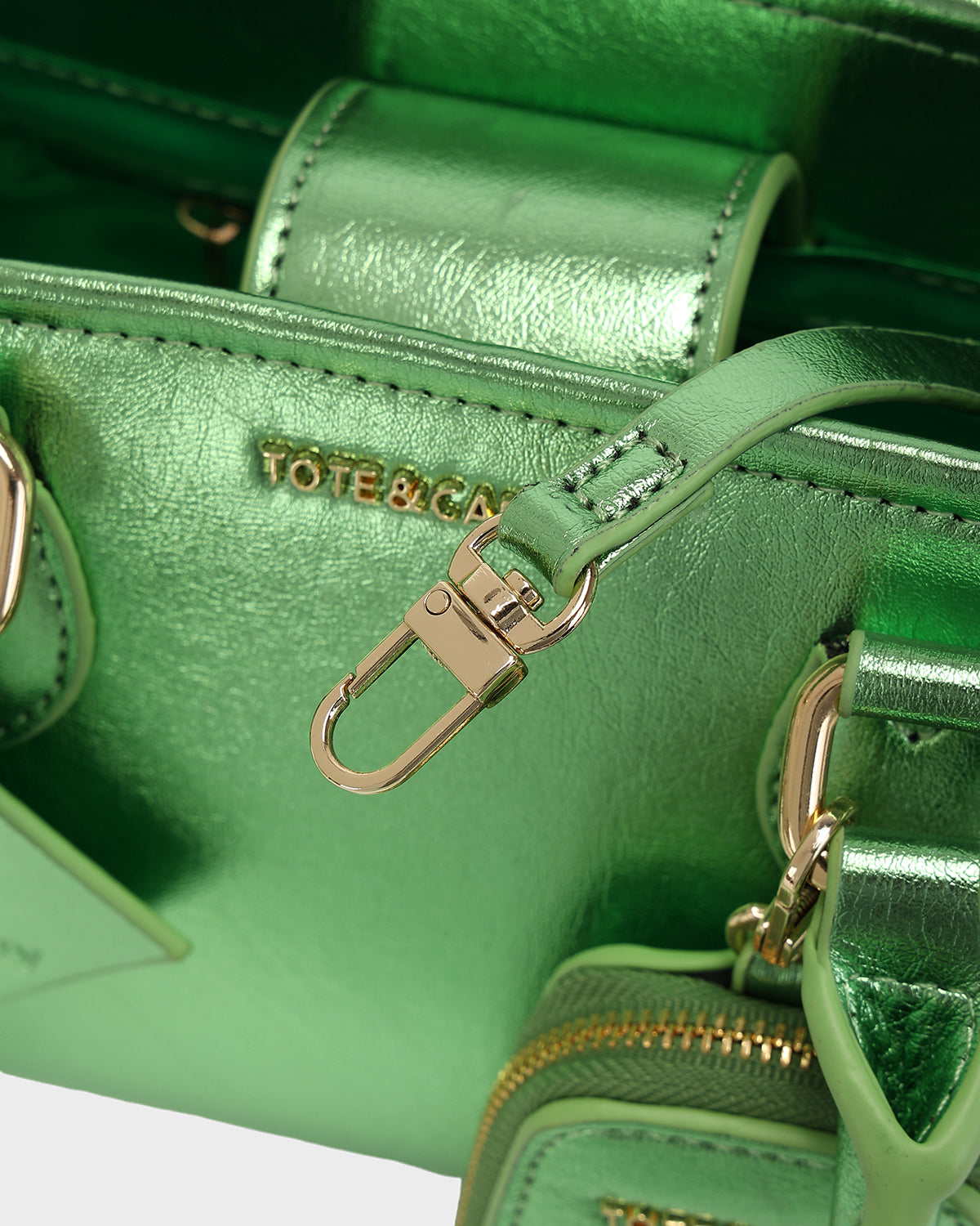 Lisse Mini Tote Bag in Seaweed Green