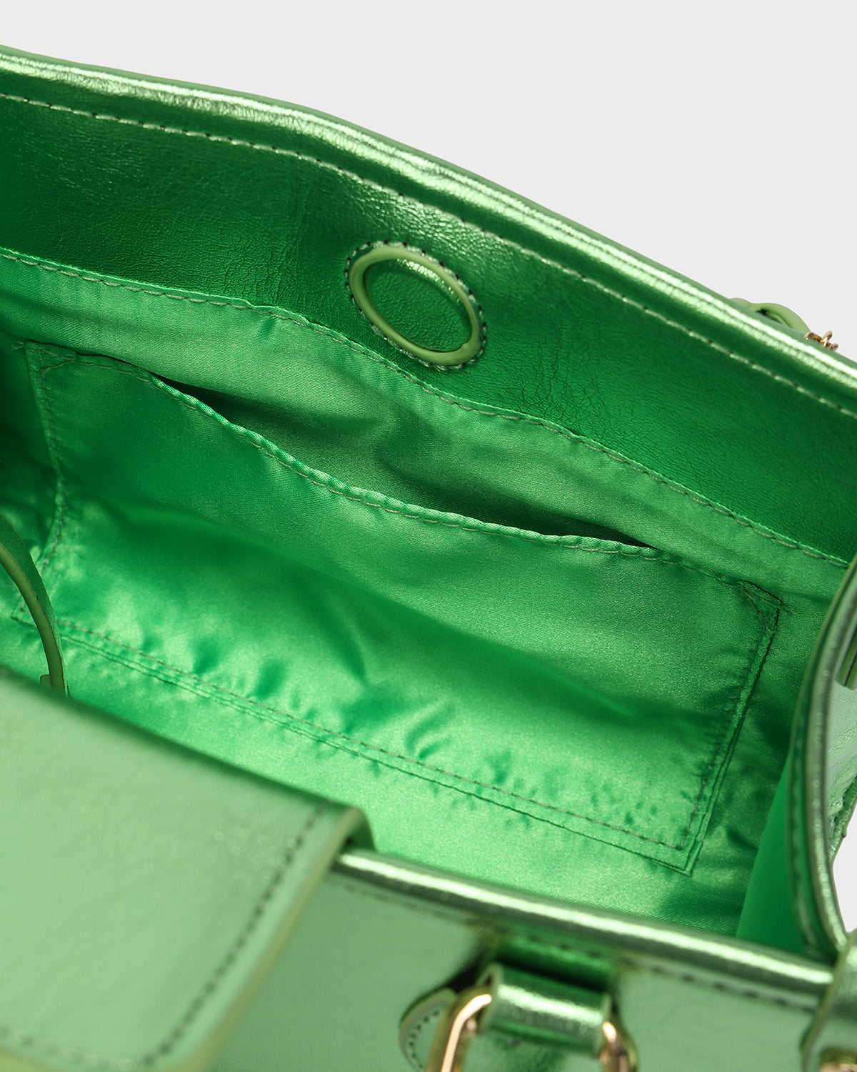 Lisse Mini Tote Bag in Seaweed Green