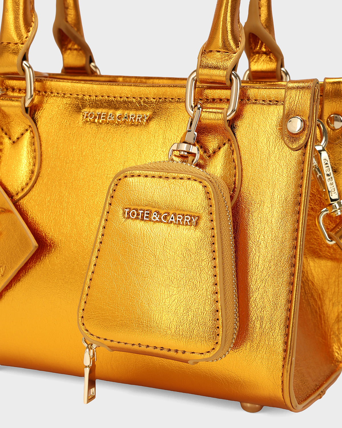 Lisse Mini Tote Bag in Orange