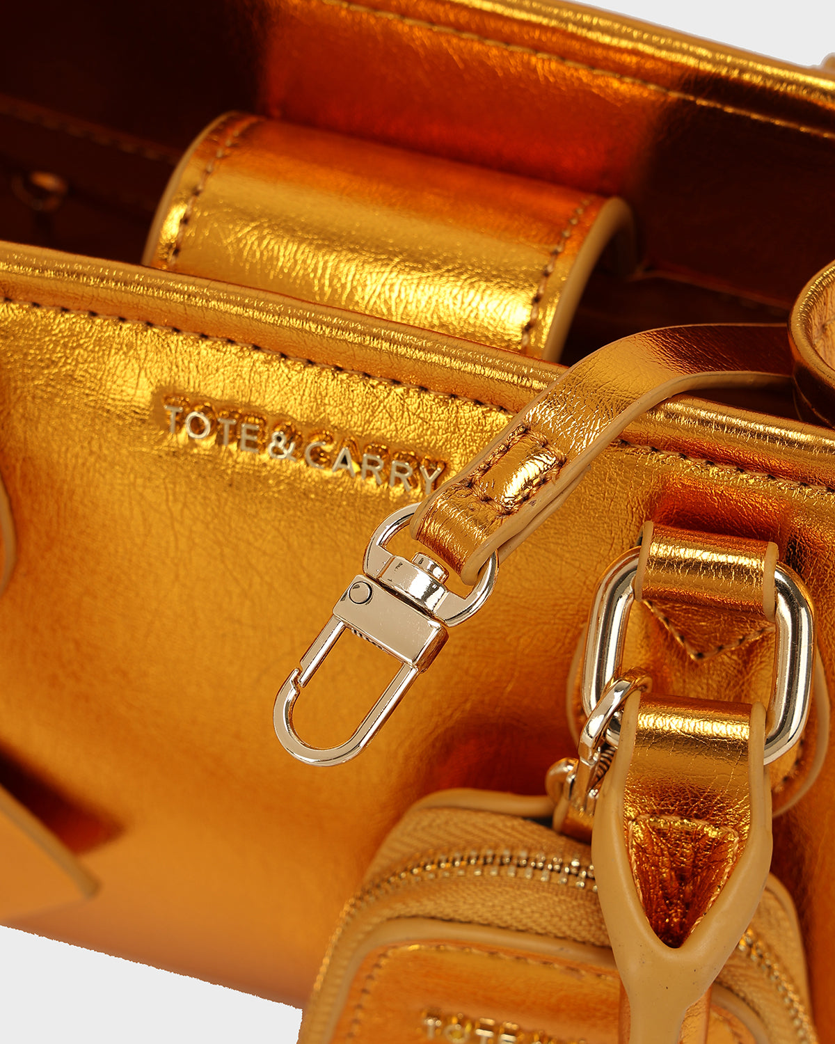 Lisse Mini Tote Bag in Orange