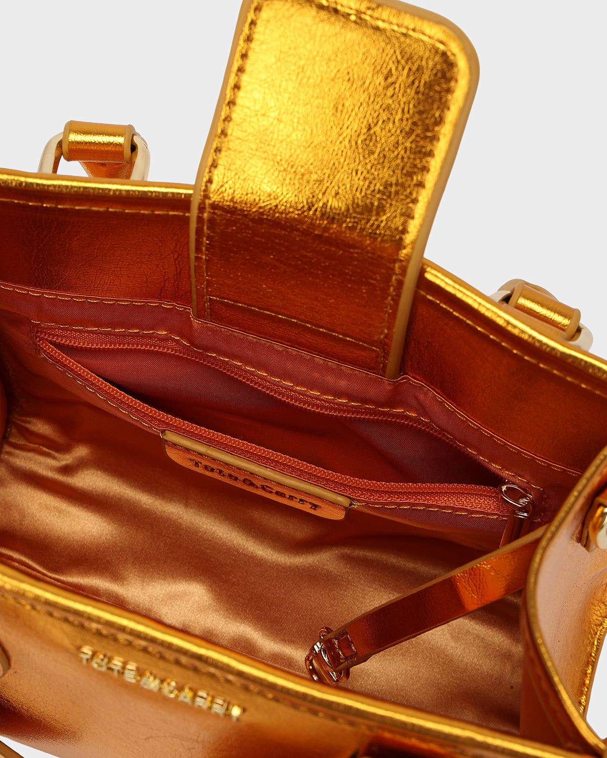 Lisse Mini Tote Bag in Orange