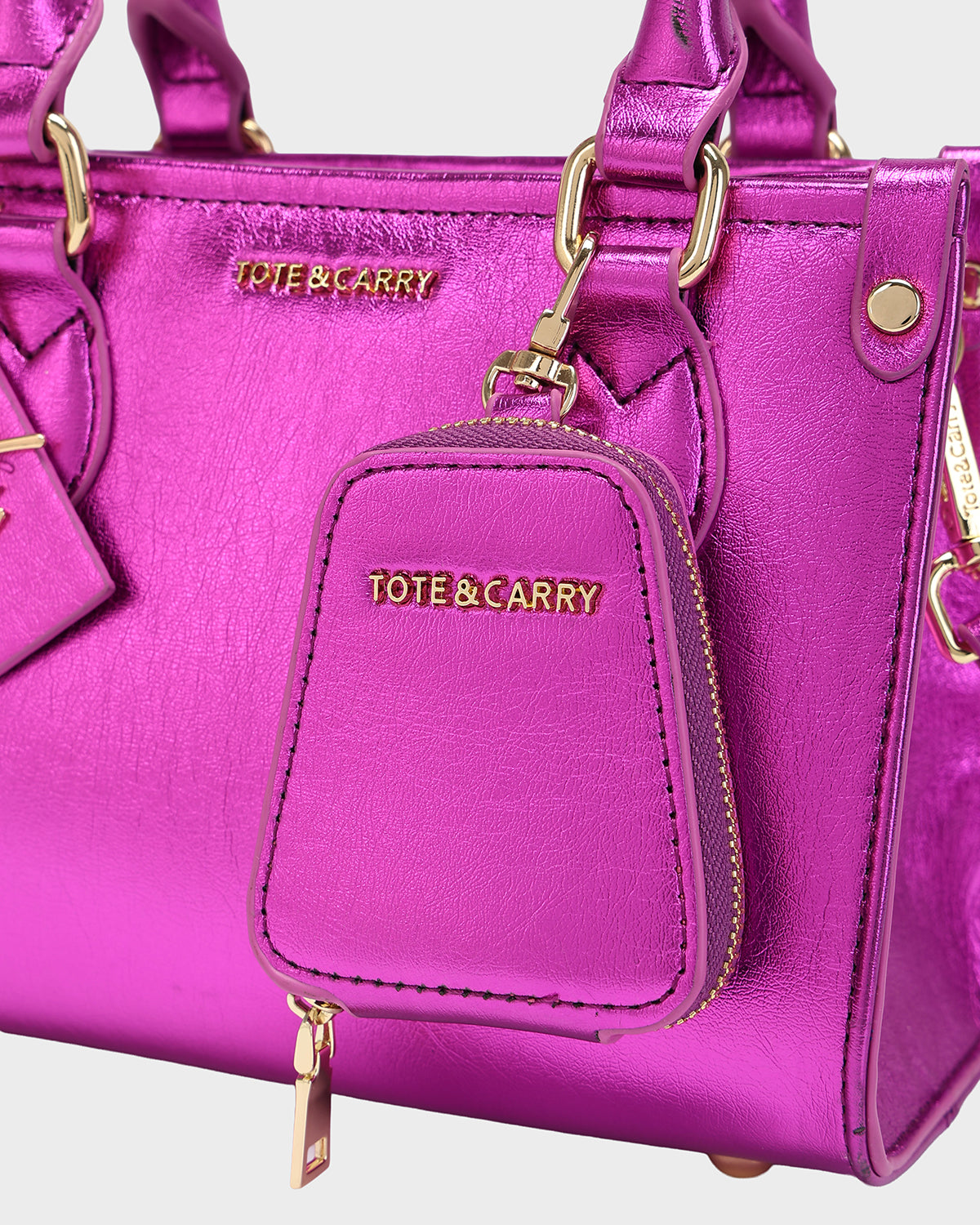 Lisse Mini Tote Bag in Pout Pink