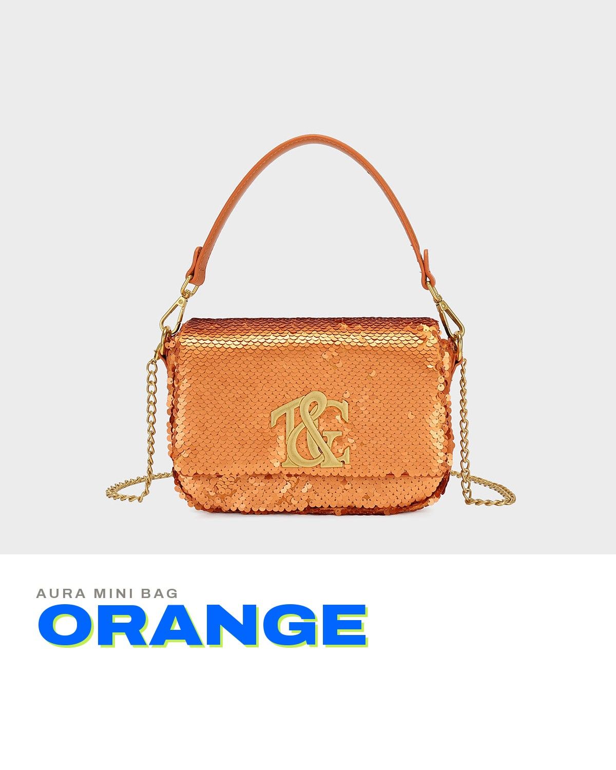 Aura Mini Bag in Orange — A+ 1