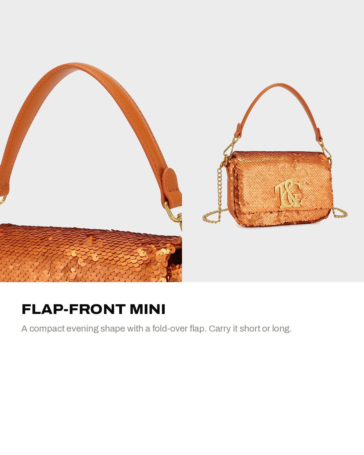 Aura Mini Bag in Orange — A+ 4
