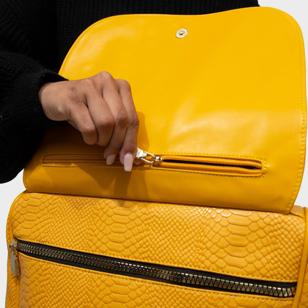 Signature Weekender Backpack in Sunflower Yellow