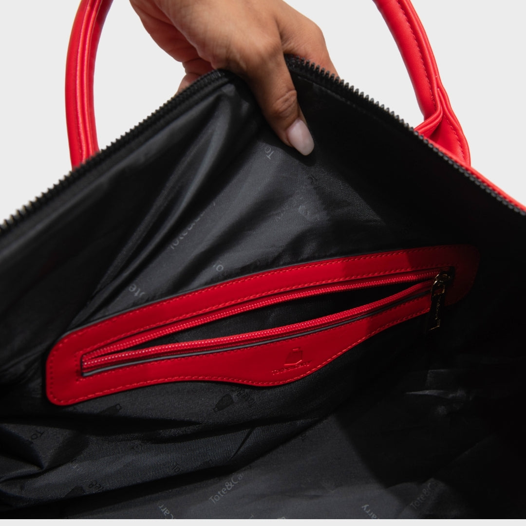 Classic Traveler Rolling Duffle Set in Red