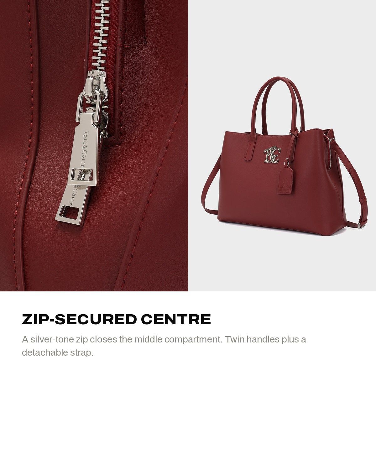 Mercer Work Tote in Rosewood — A+ 4