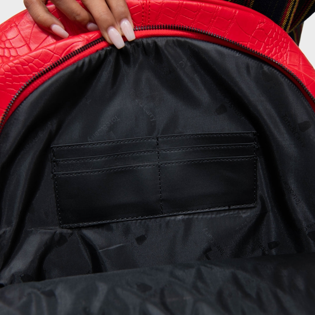Classic Traveler Rolling Duffle Set in Red