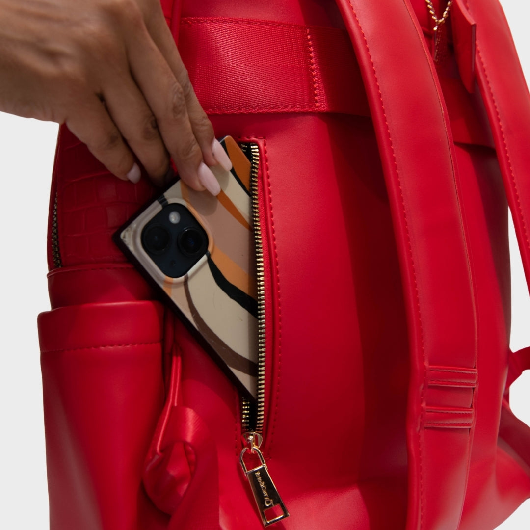 Classic Traveler Rolling Duffle Set in Red