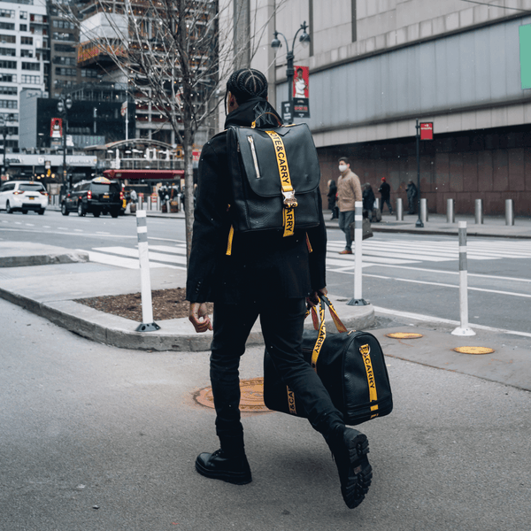Signature Urban Backpack in Black & Yellow