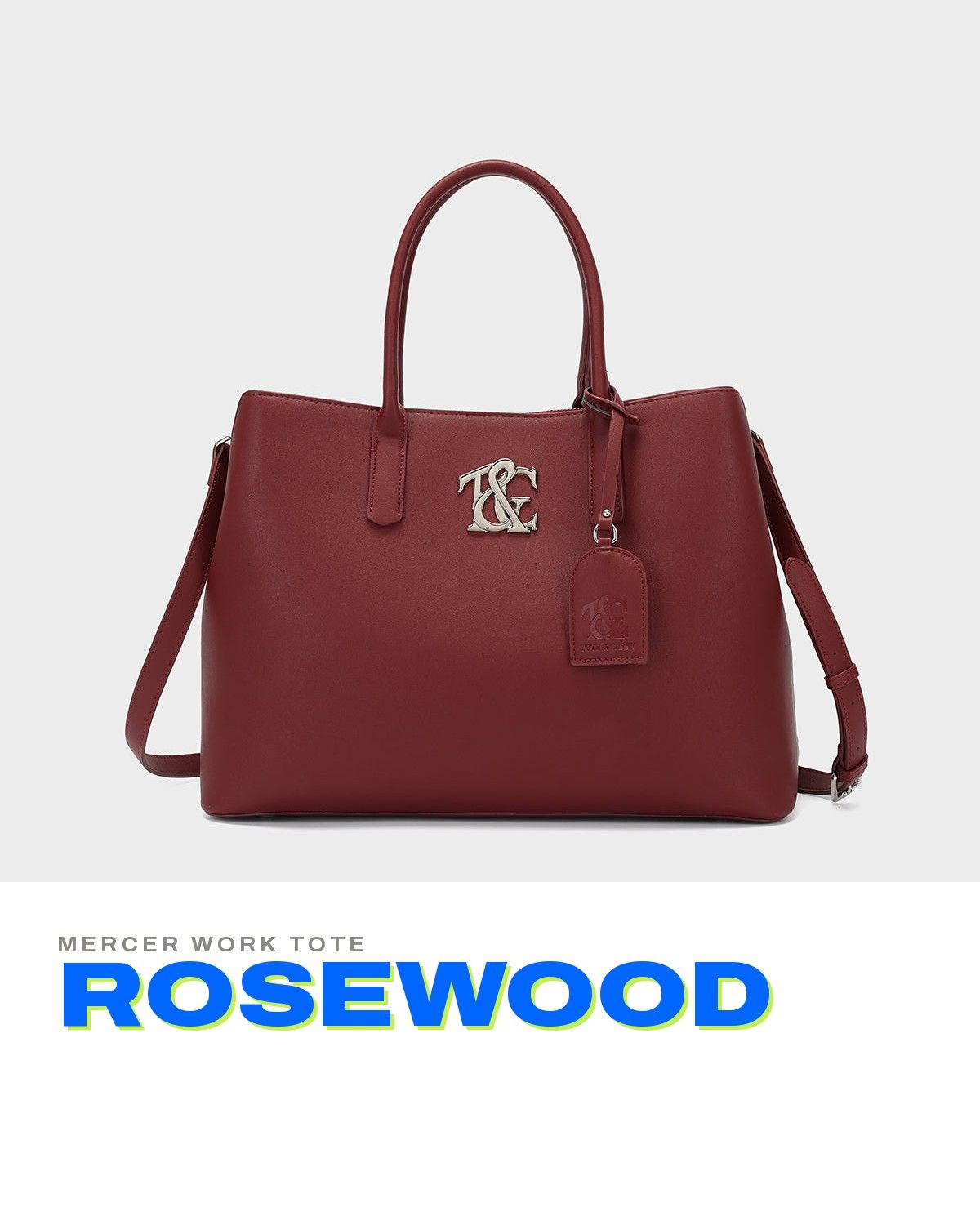 Mercer Work Tote in Rosewood — A+ 1