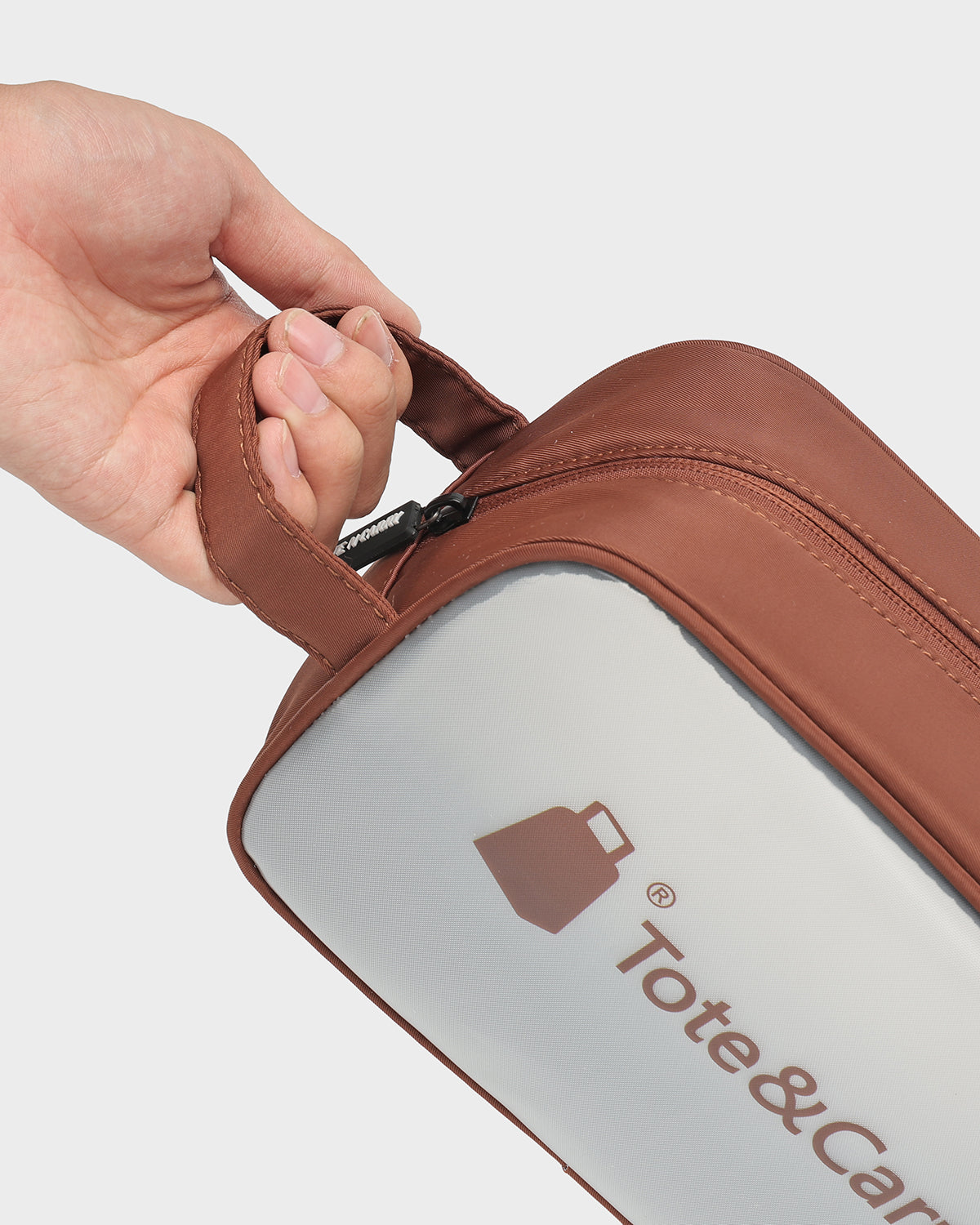 Clarity Toiletry Bag in Brown