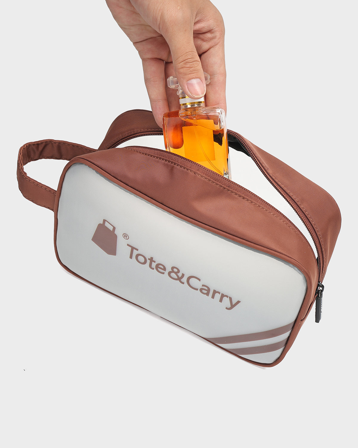 Clarity Toiletry Bag in Brown