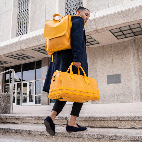 Signature Weekender Travel Set in Sunflower Yellow