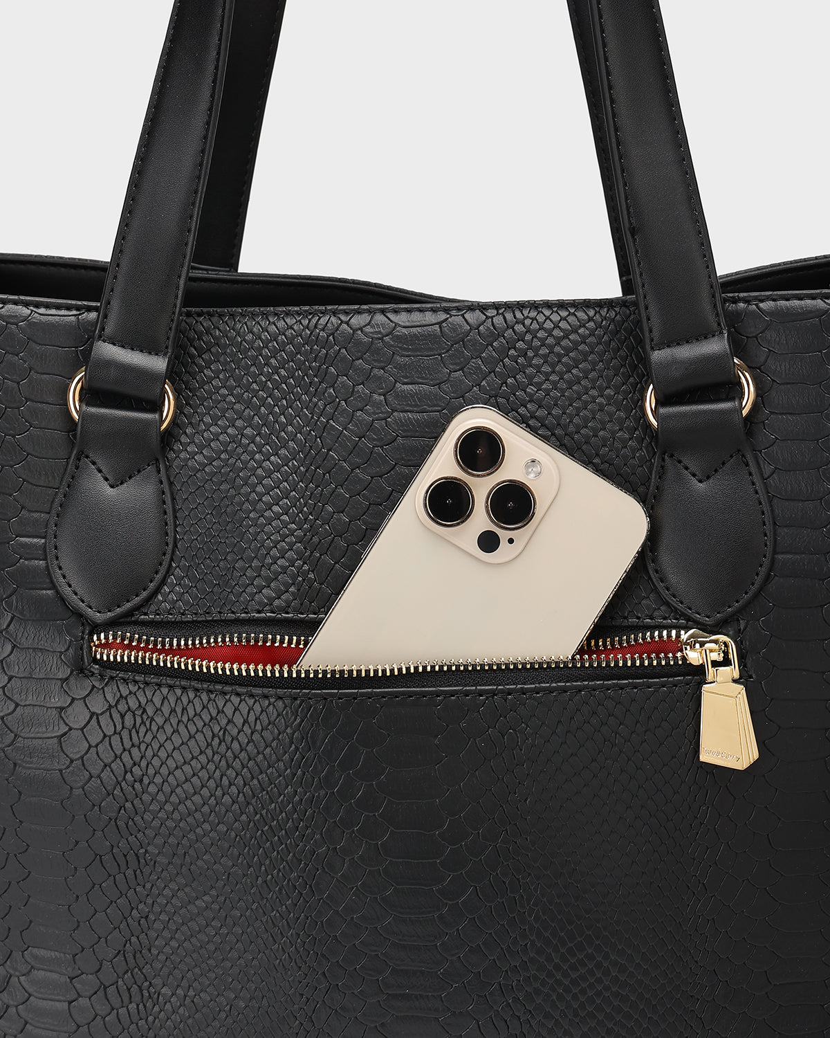 Signature City Tote Bag in Black