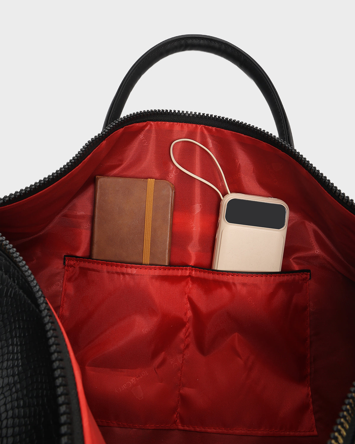 Signature Traveler Rolling Duffle in Black
