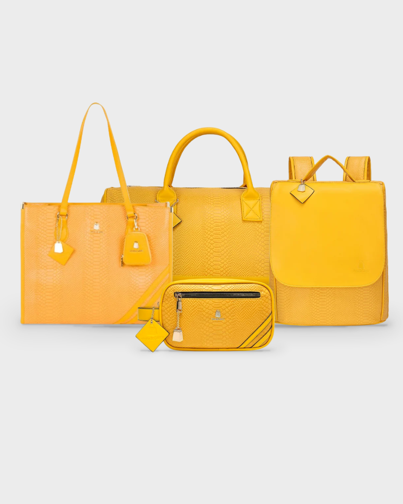 Signature 4-Piece City Travel Set in Sunflower Yellow