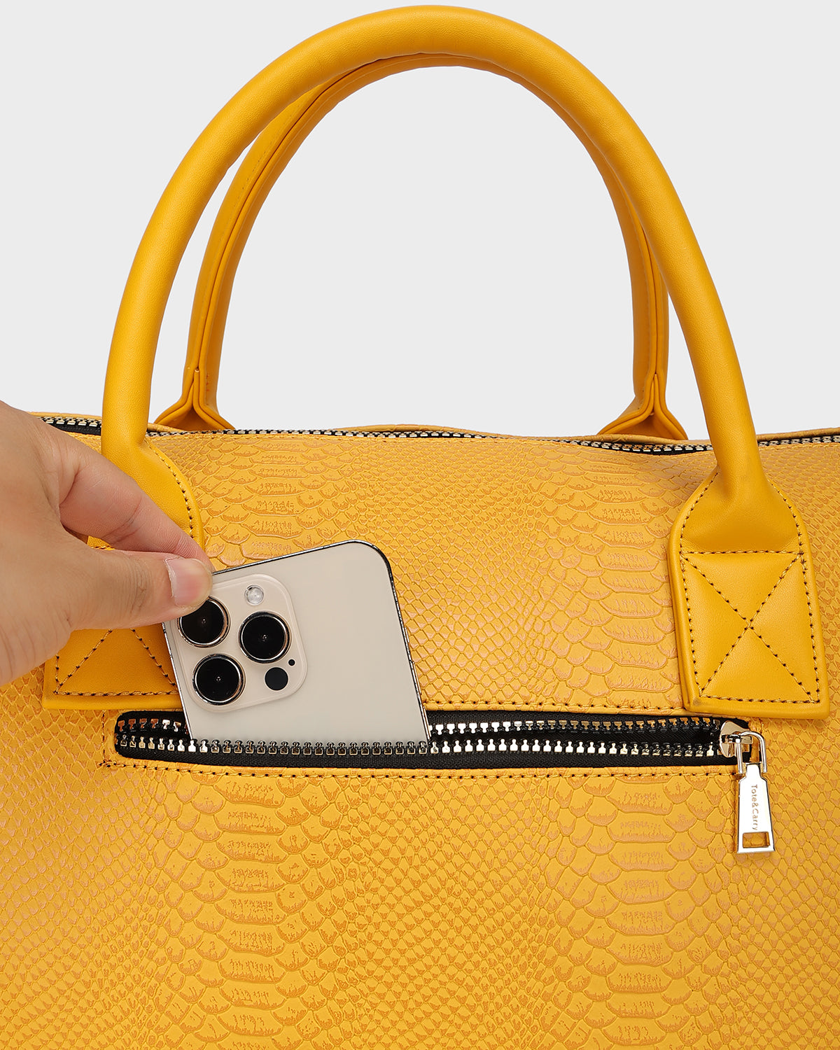 Signature Weekender Duffle Bag in Sunflower Yellow