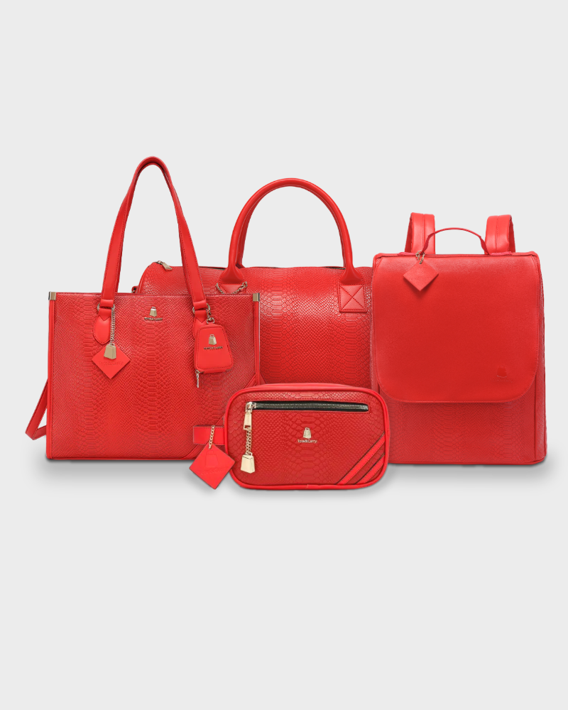 Signature 4-Piece City Travel Set in Red