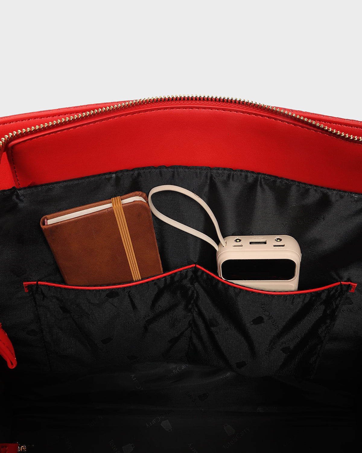 Signature City Tote Bag in Red