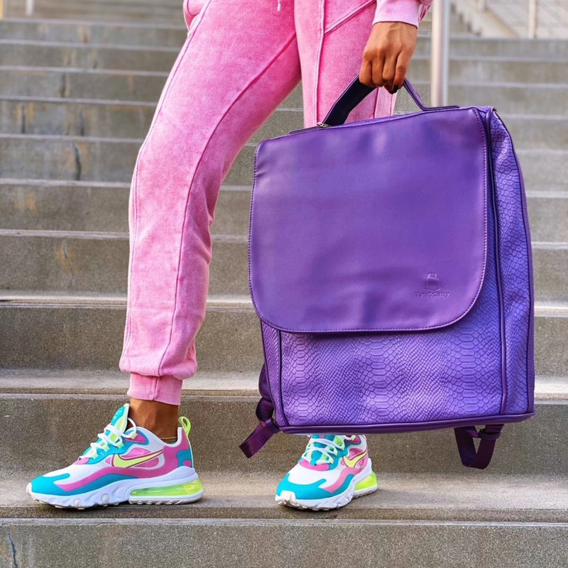 Signature Weekender Backpack in Purple