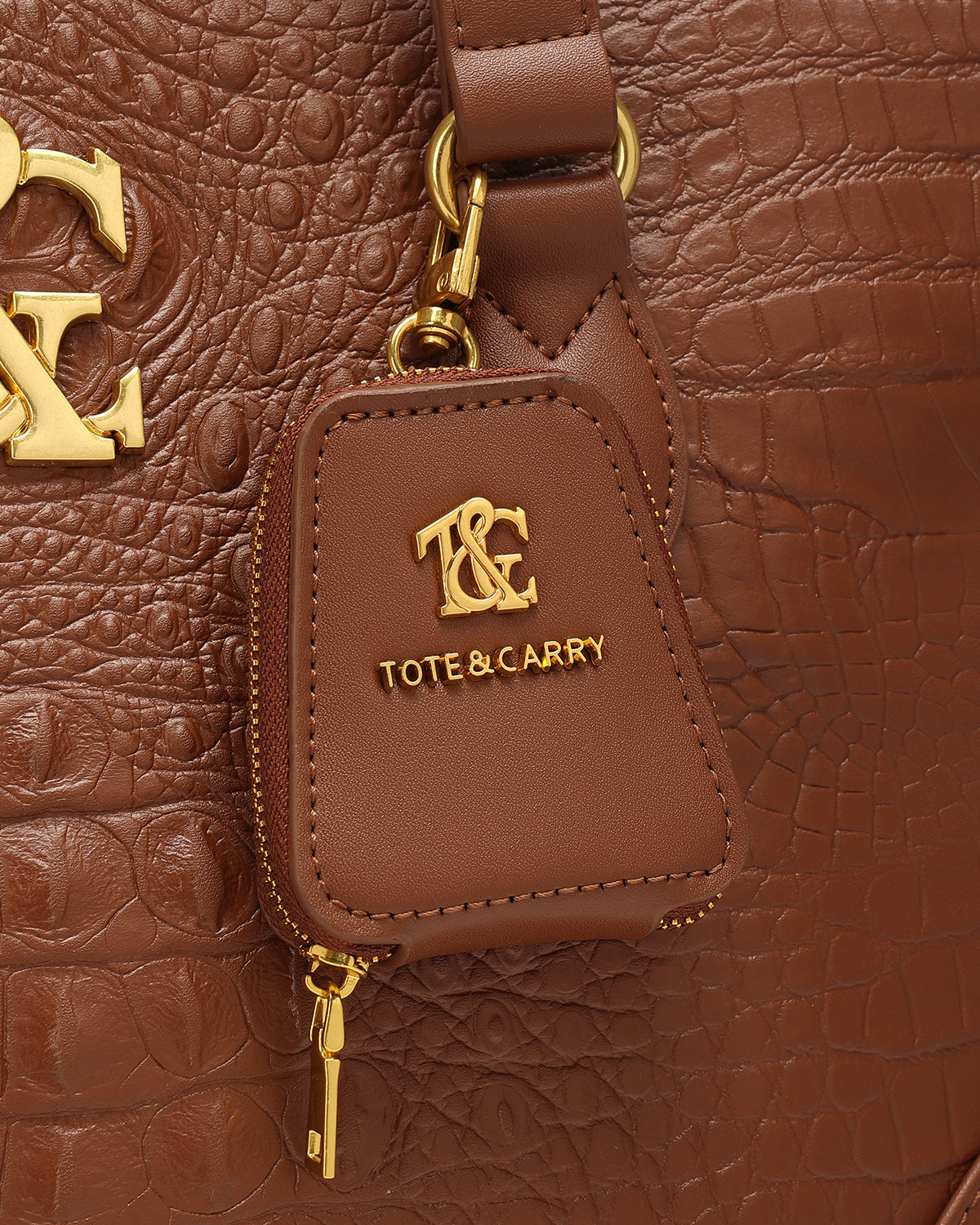 City scape Tote in Caramel