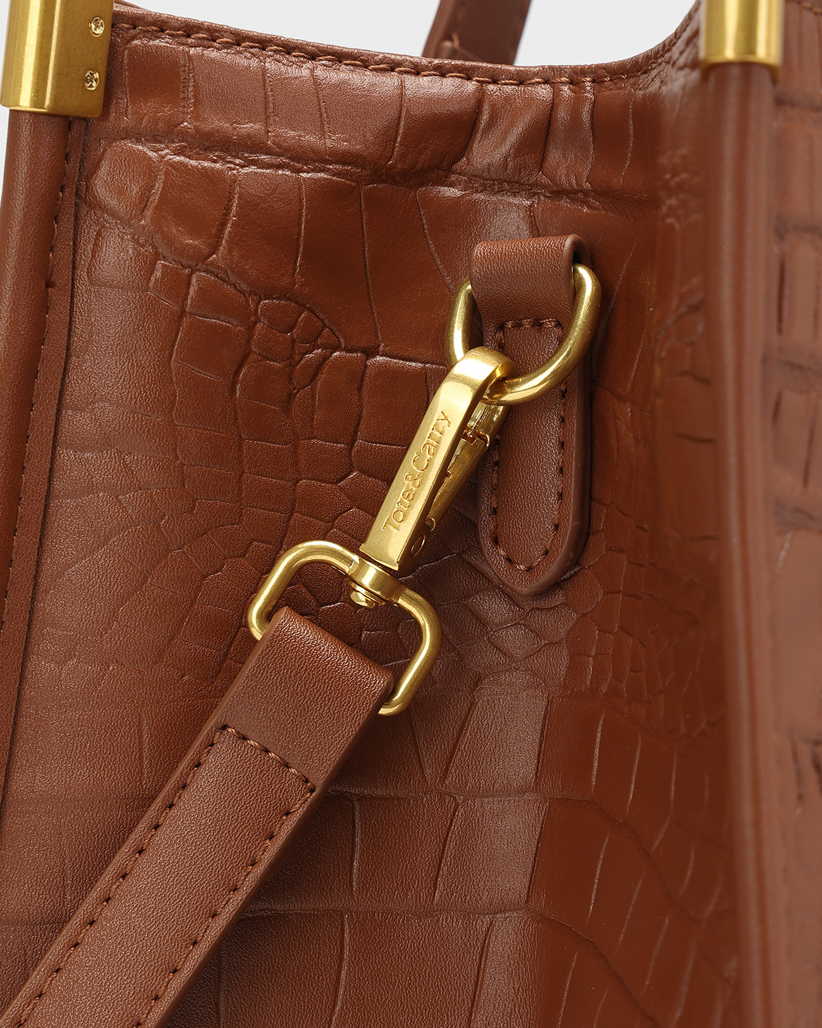 City scape Tote in Caramel