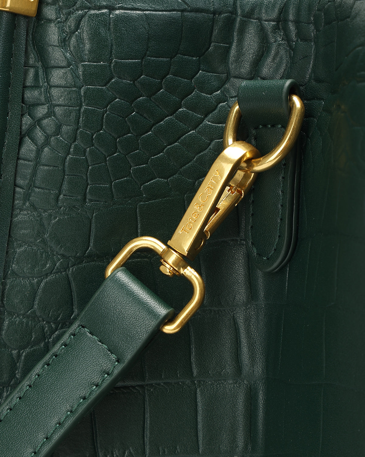 City scape Tote in Emerald Green