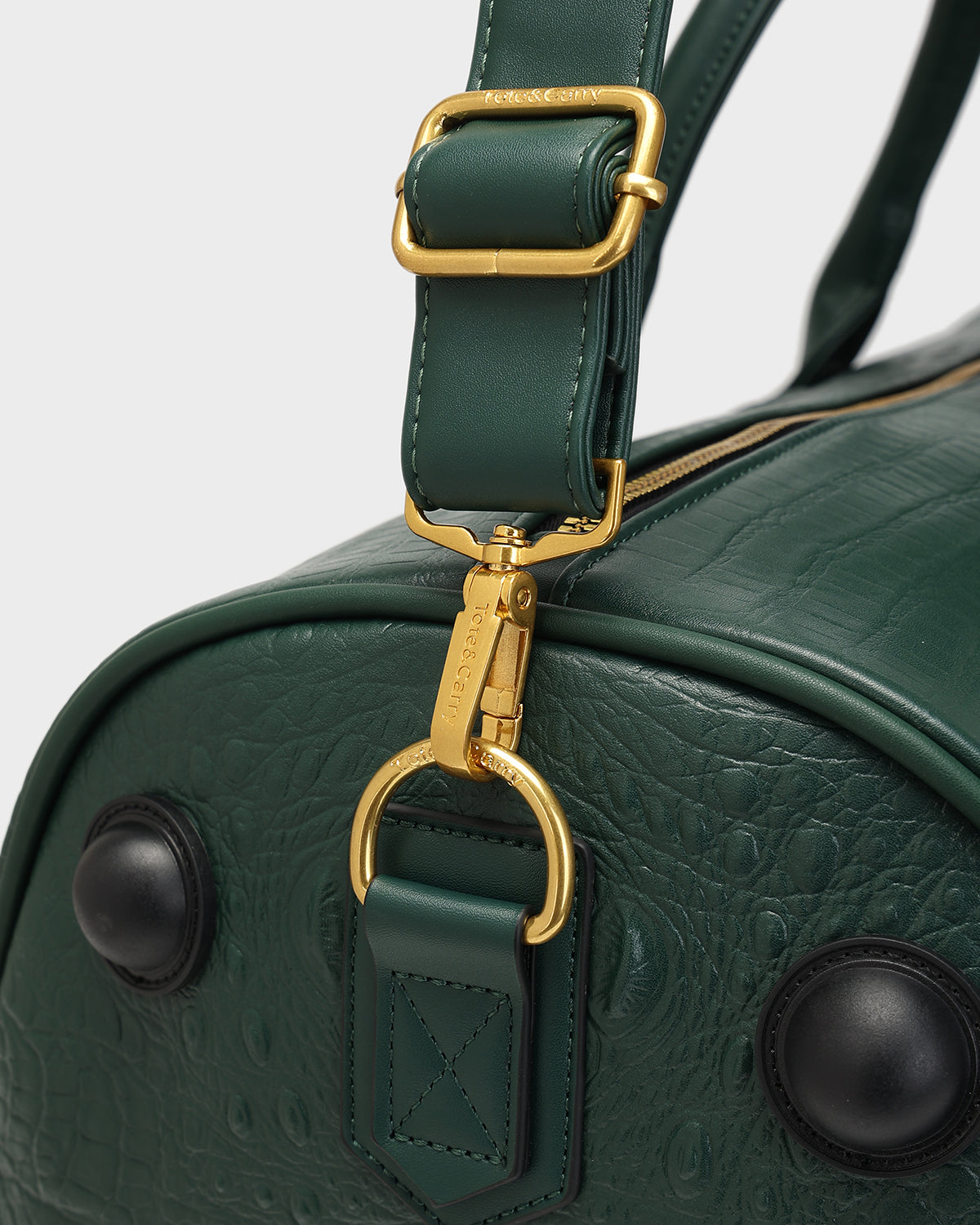 Statement Rolling Duffle Bag in Emerald Green