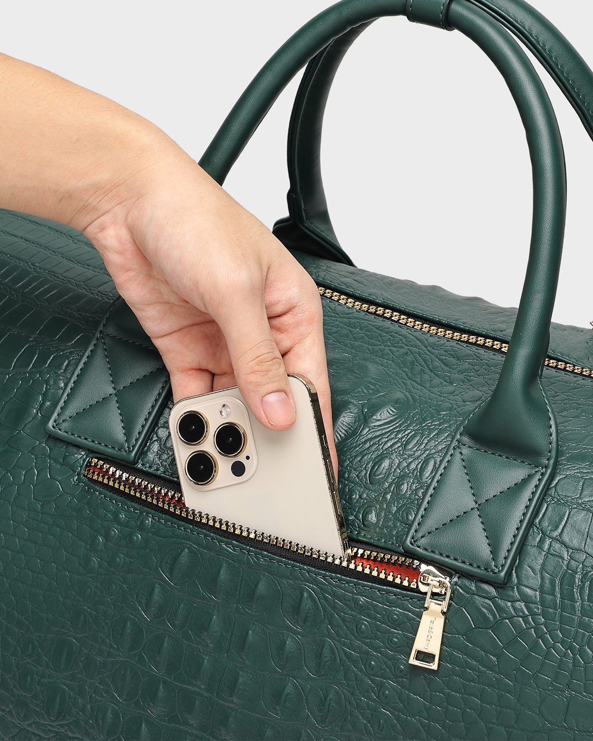 Classic Traveler Rolling Duffle in Emerald Green