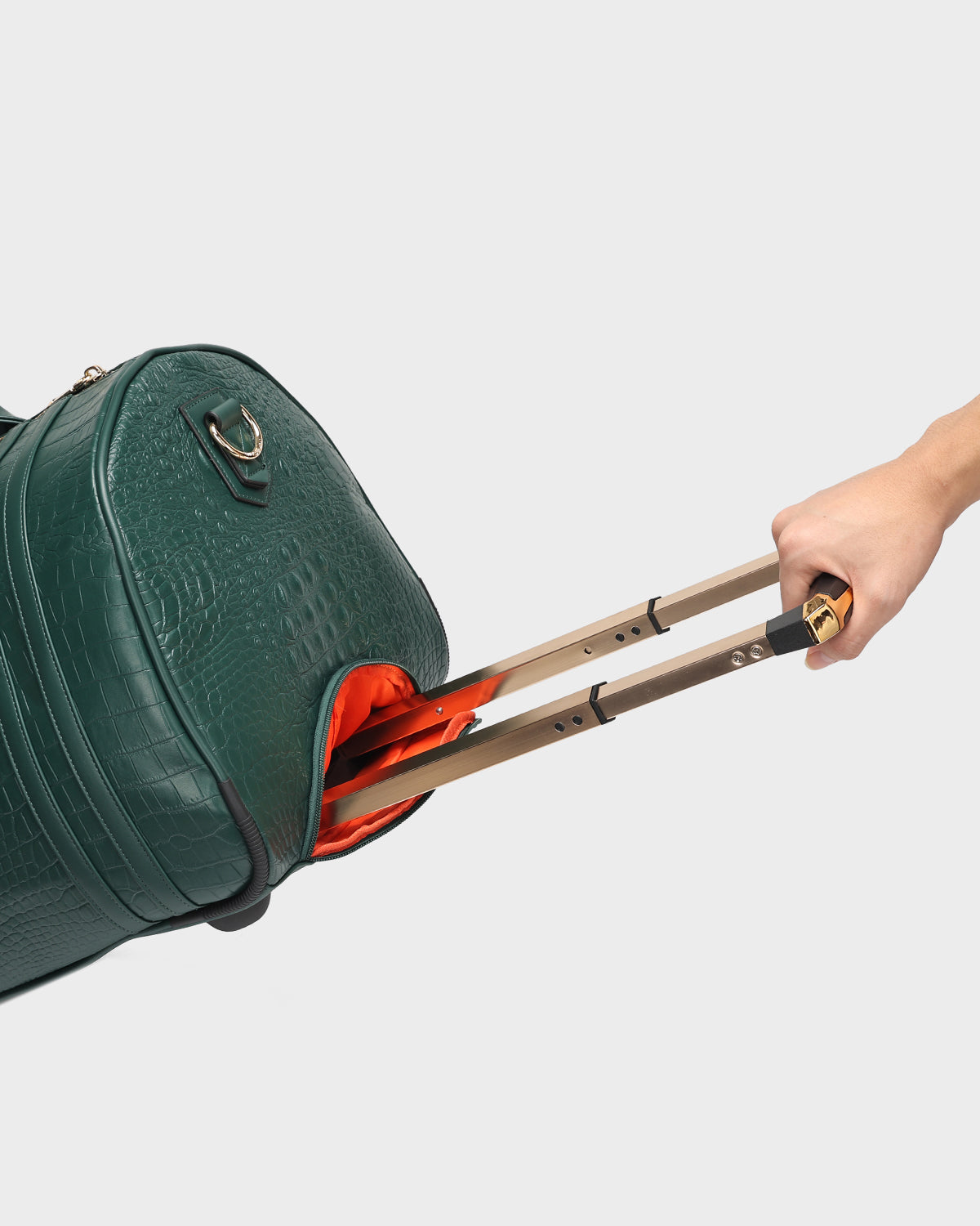 Classic Traveler Rolling Duffle in Emerald Green