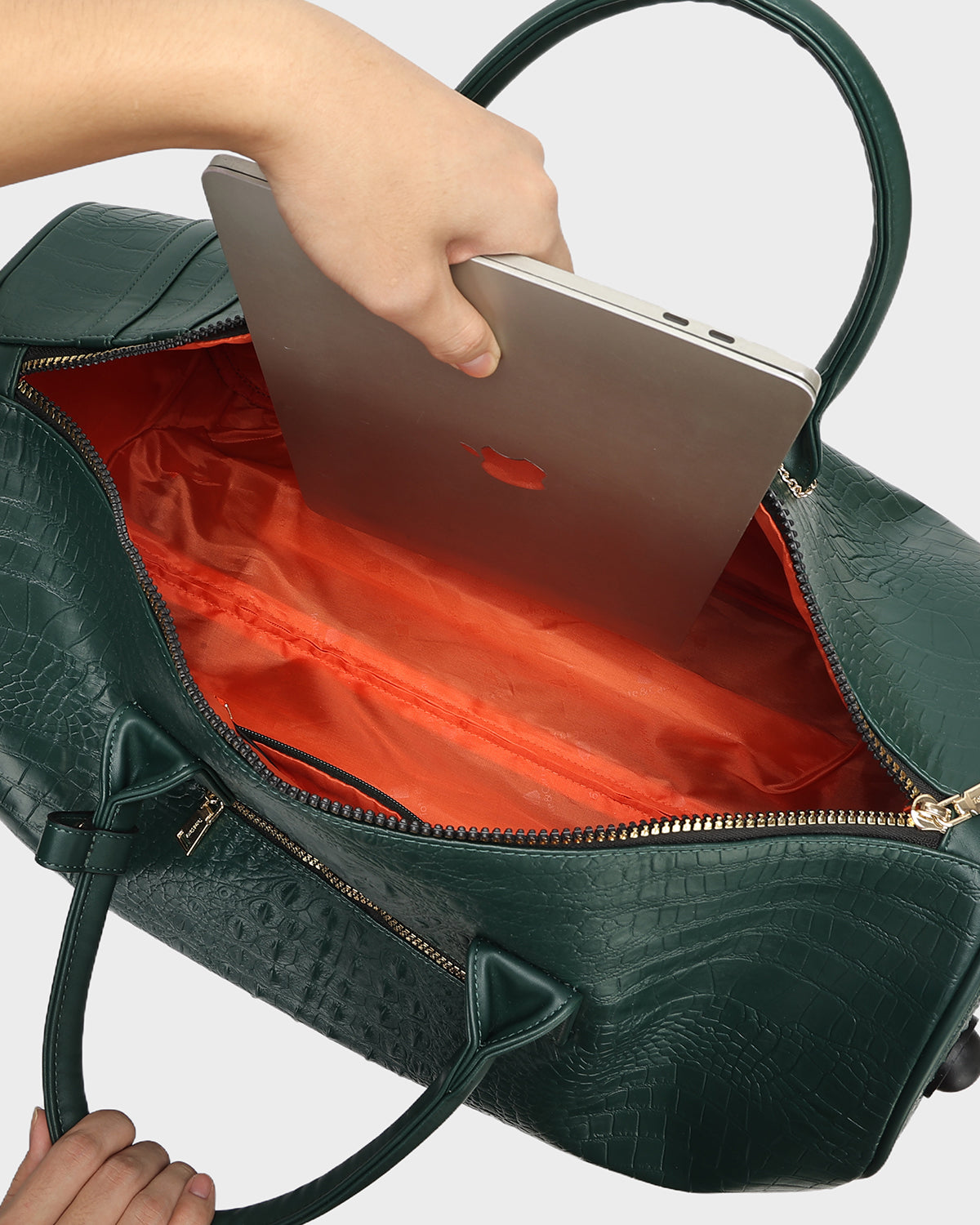 Classic Traveler Rolling Duffle in Emerald Green
