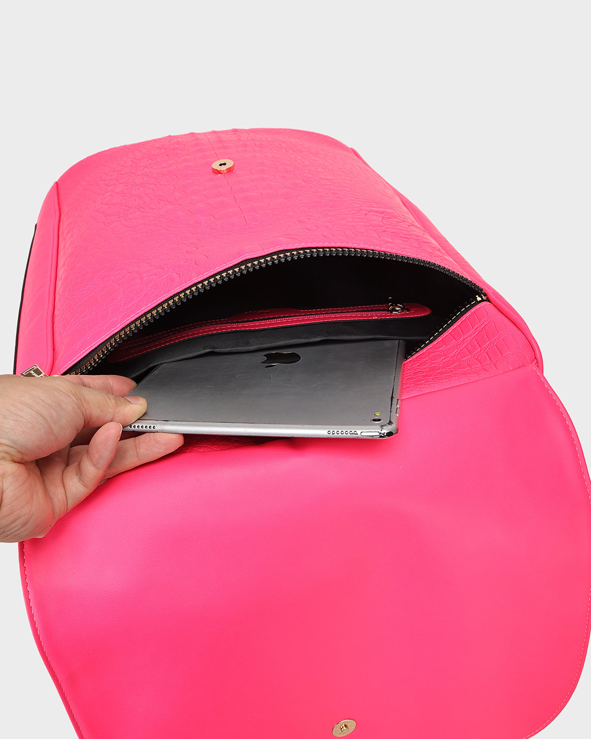 Classic Weekender Travel Set in Neon Pink