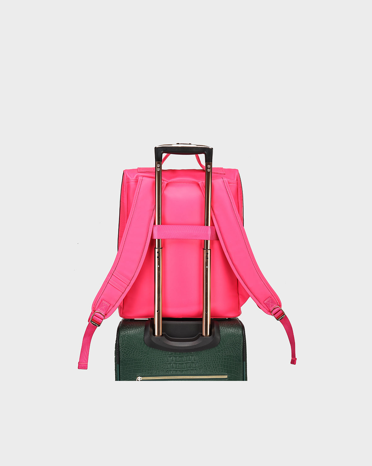 Classic Weekender Travel Set in Neon Pink
