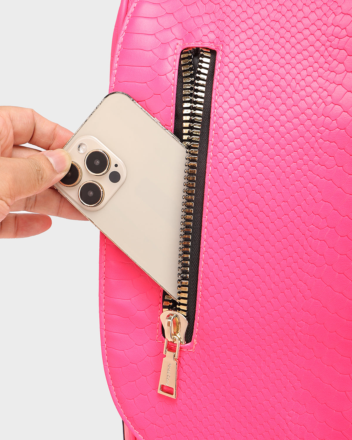 Classic Weekender Travel Set in Neon Pink