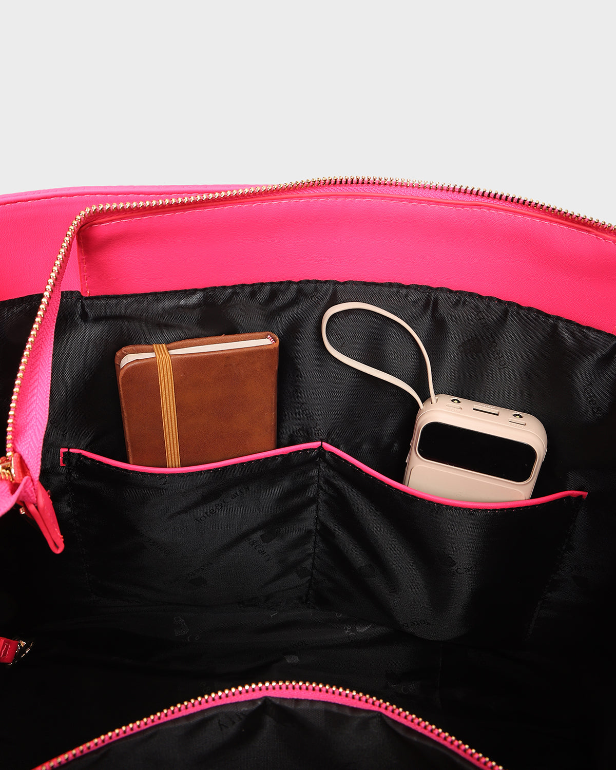 Classic City Tote Bag in Neon Pink