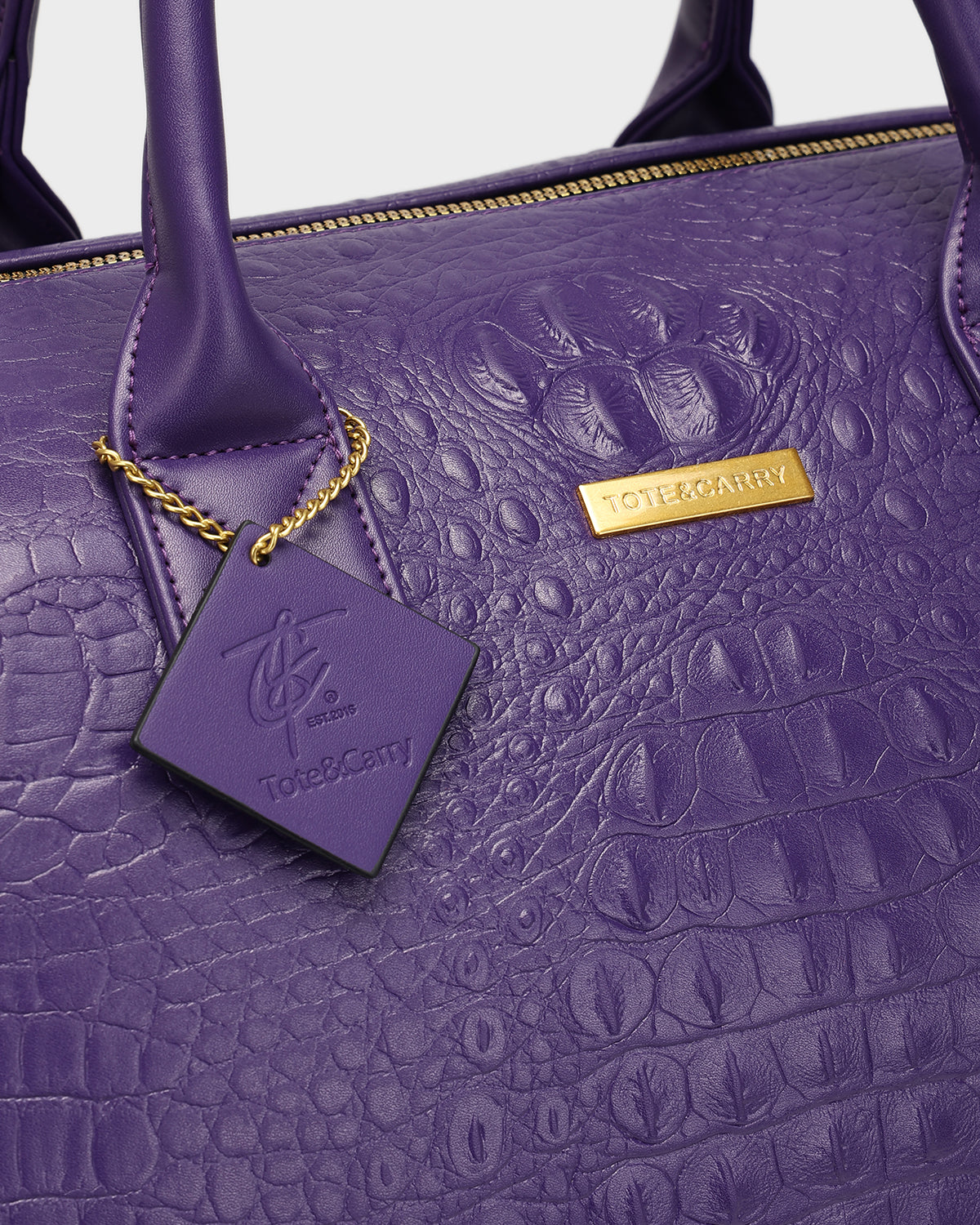 Statement Rolling Duffle Bag in Purple