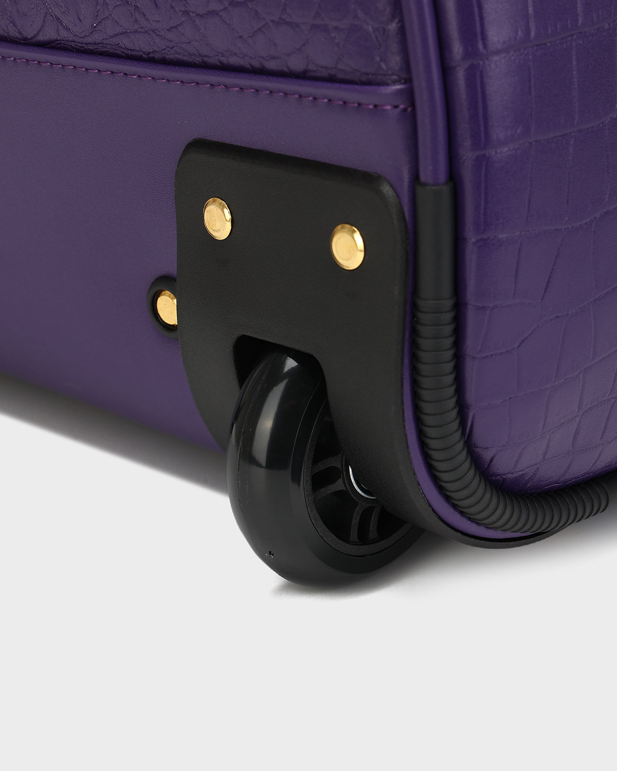 Statement Rolling Duffle Bag in Purple