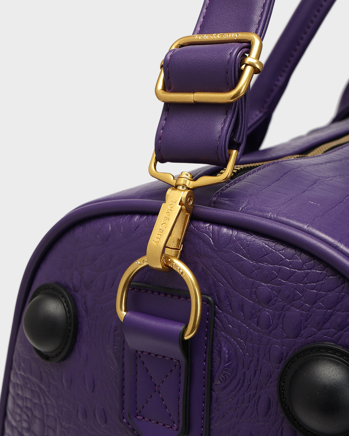 Statement Rolling Duffle Bag in Purple