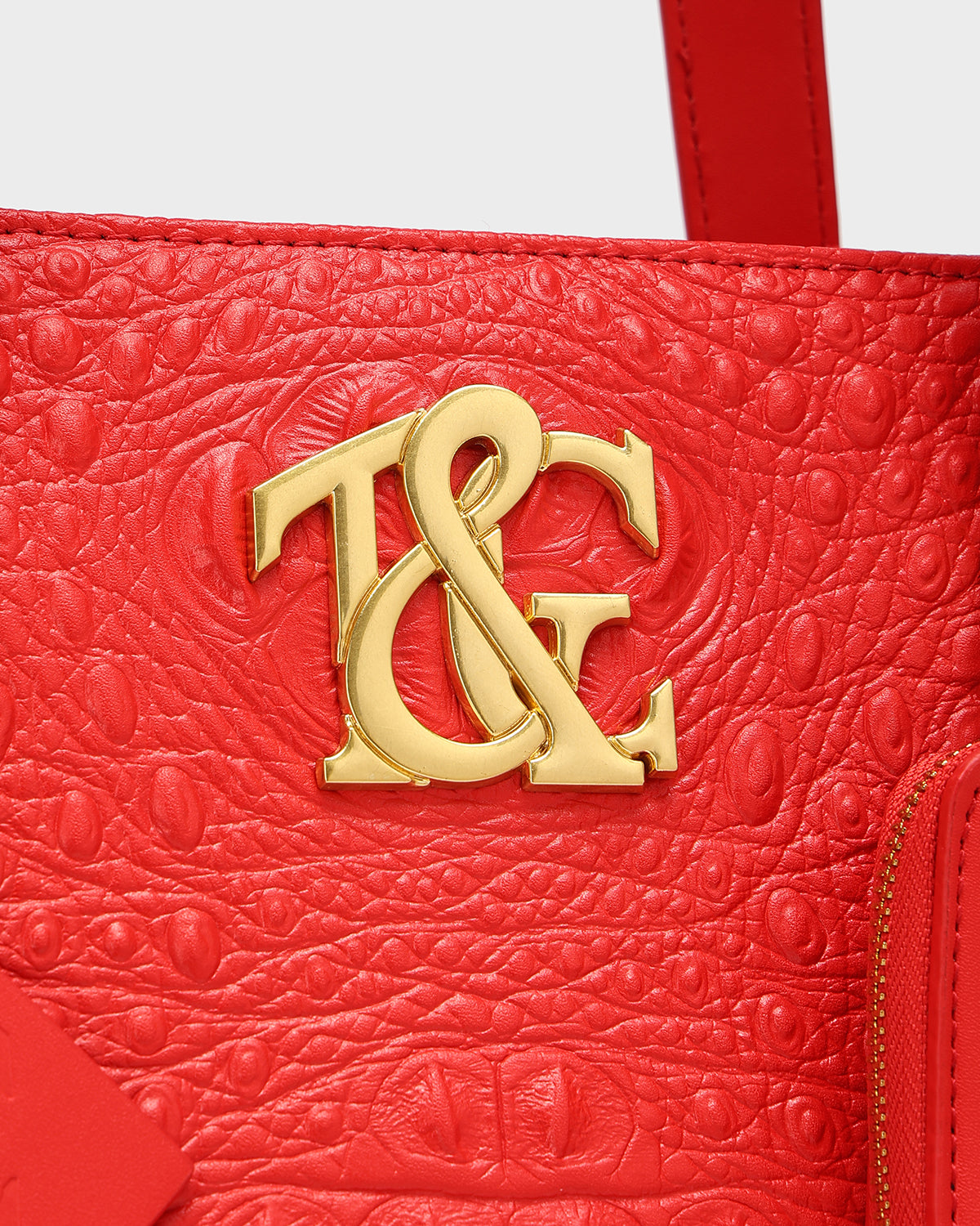 City scape Tote in Red