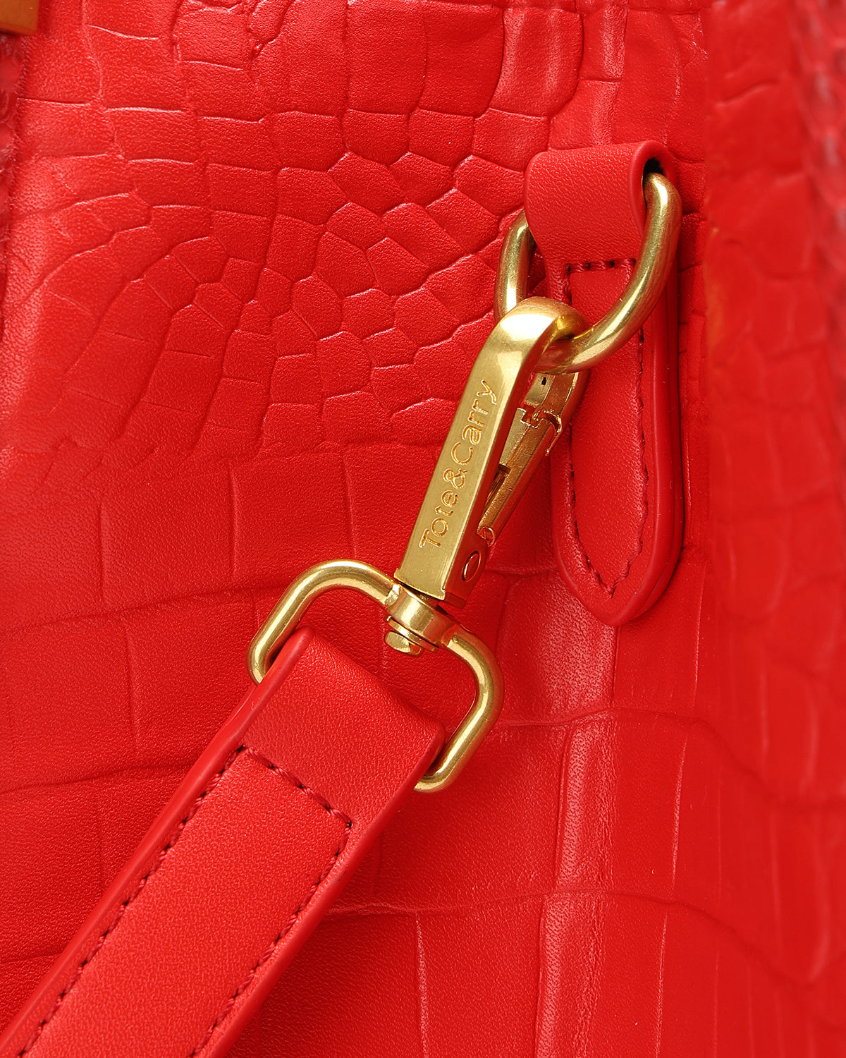 City scape Tote in Red