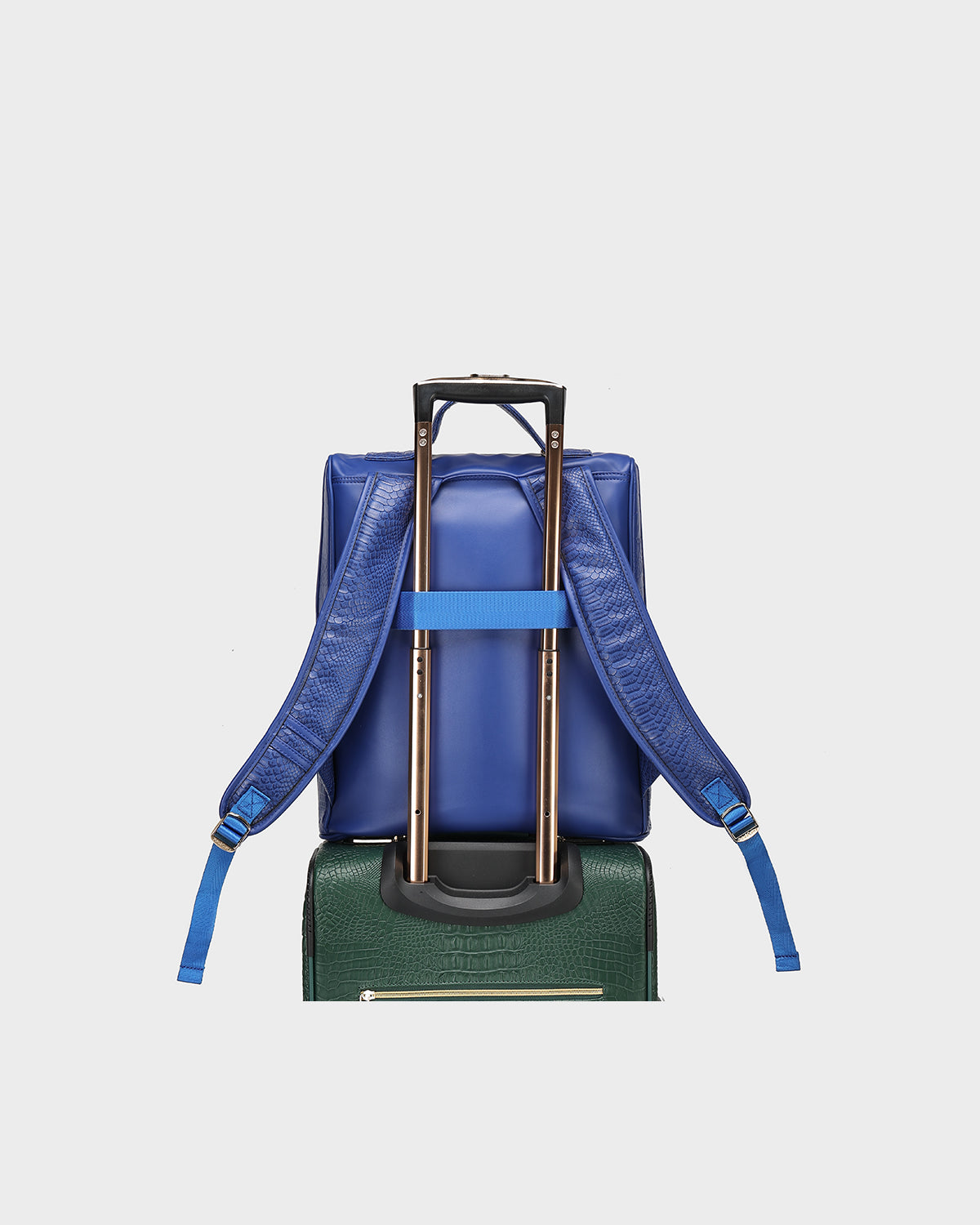 Statement Weekender Travel Set in Royal Blue