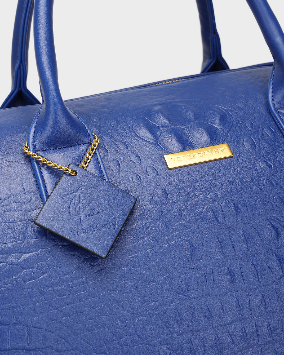 Statement Rolling Duffle Bag in Royal Blue