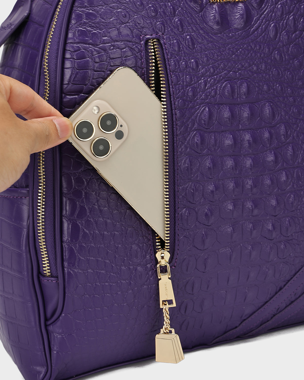 Statement Commuter Backpack in Purple